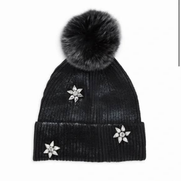 GLAMOURPUSS | Accessories | Glamourpuss Metallic Knit Hat  display picture 2